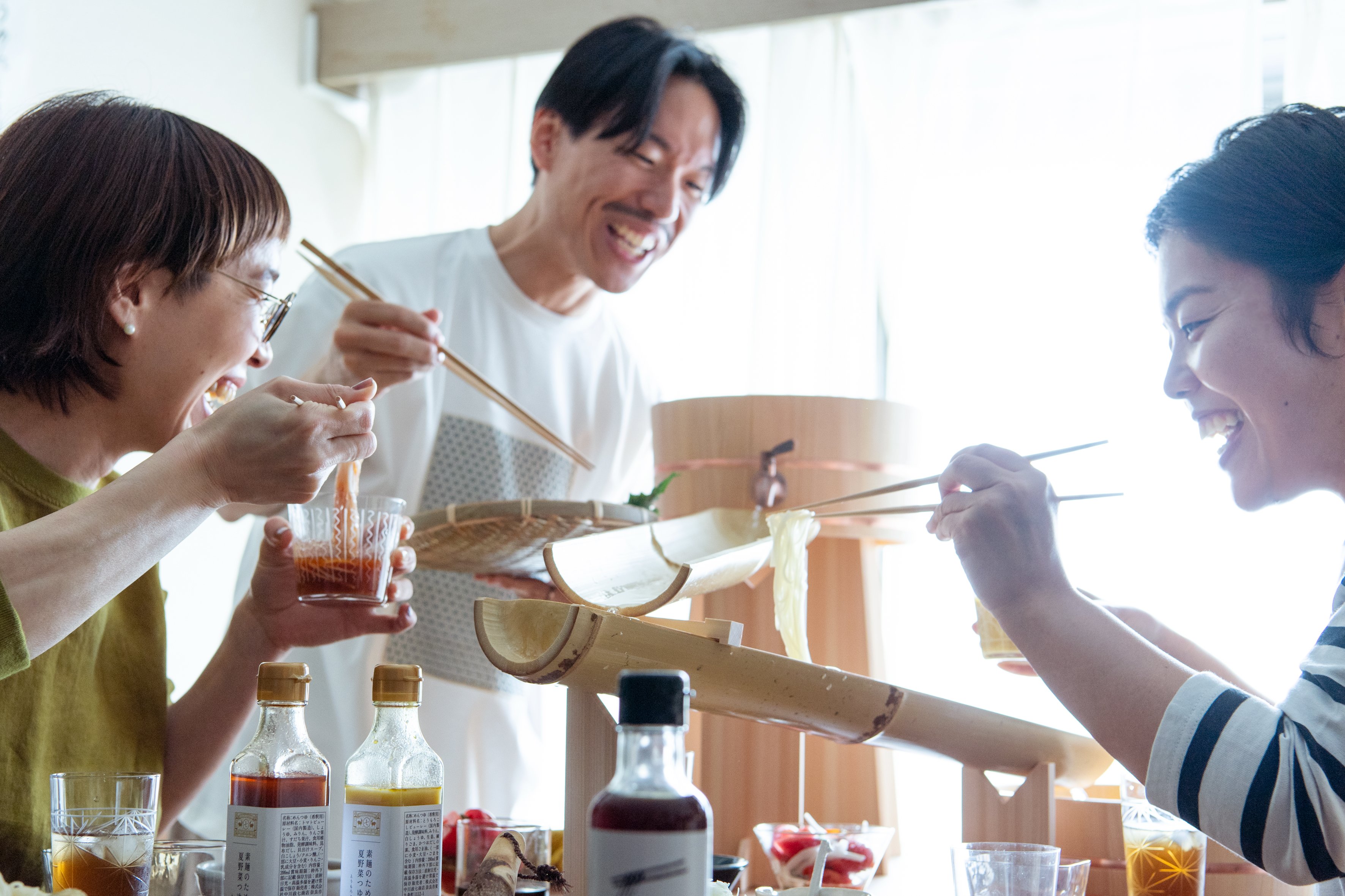 そうめんを、夏の
