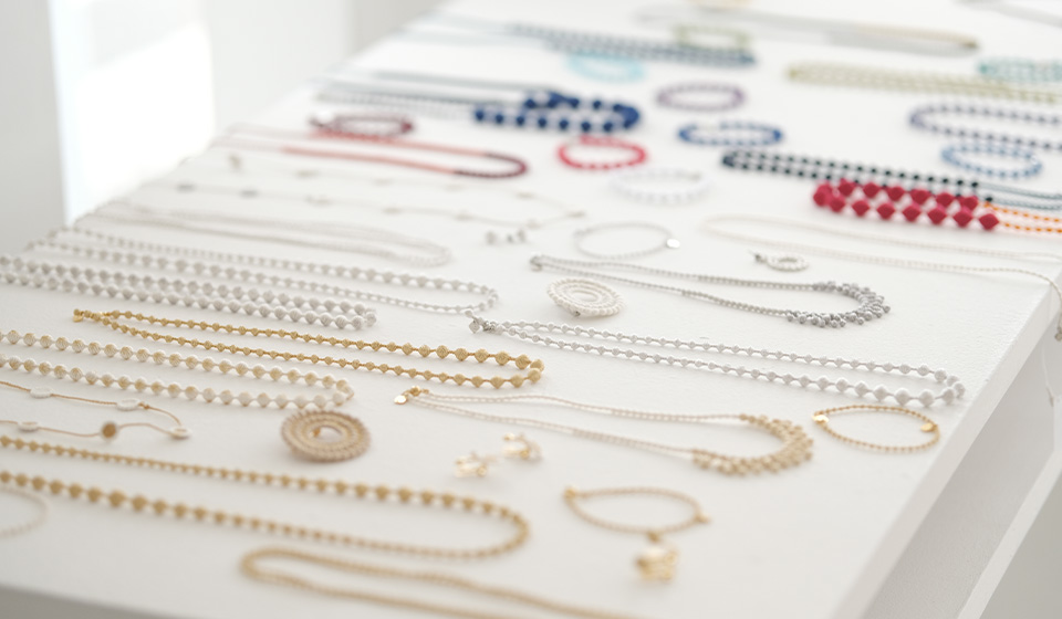 【中川政七商店 タカシマヤ ゲートタワーモール店】 000 トリプル・オゥ　 刺繍のアクセサリー展