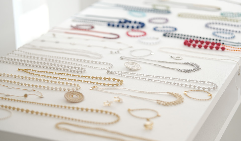 【中川政七商店 KITTE丸の内店・渋谷店】 　0 0 0トリプル・オゥ　 刺繍のアクセサリー展