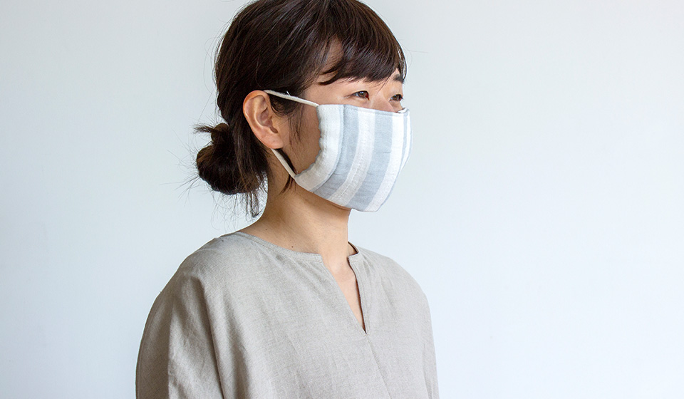【ご案内】「かや織ふきん」からできるマスクの作り方